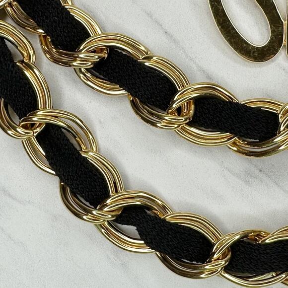 St. John Chunky Gold Tone Chain Belt XS/Small (XS/S) ✨ main image 13